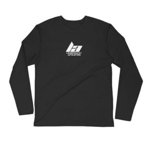 LA Long Sleeve Fitted Crew (White Logo)